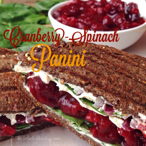 Cranberry-Spinach Panini