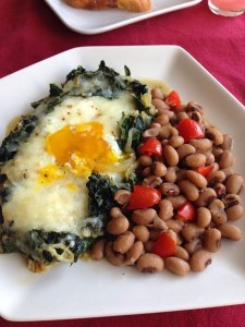 Eggs and Greens Bake