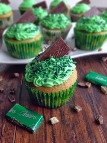 Andes Mint Cupcakes