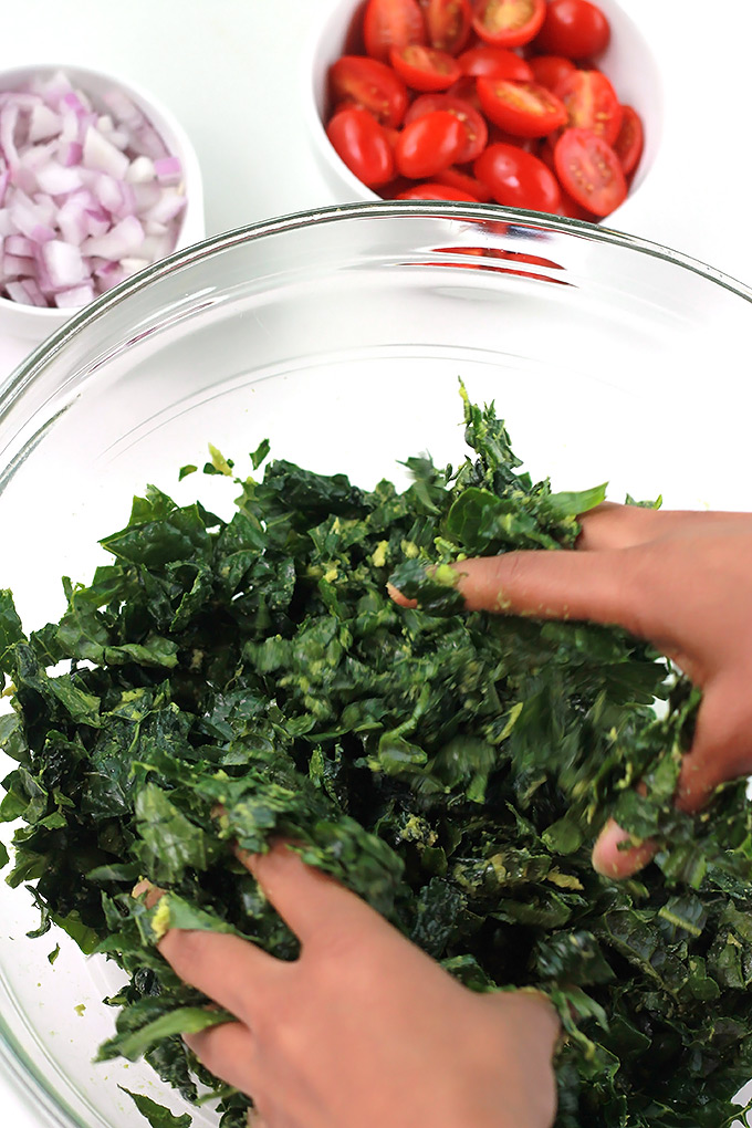 Massaging Kale