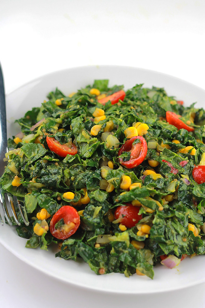 Kale Corn Relish Salad