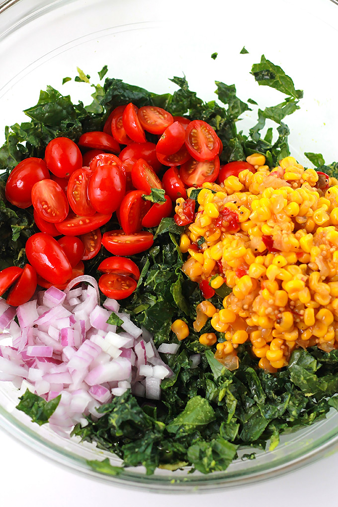 Kale Corn Relish Salad