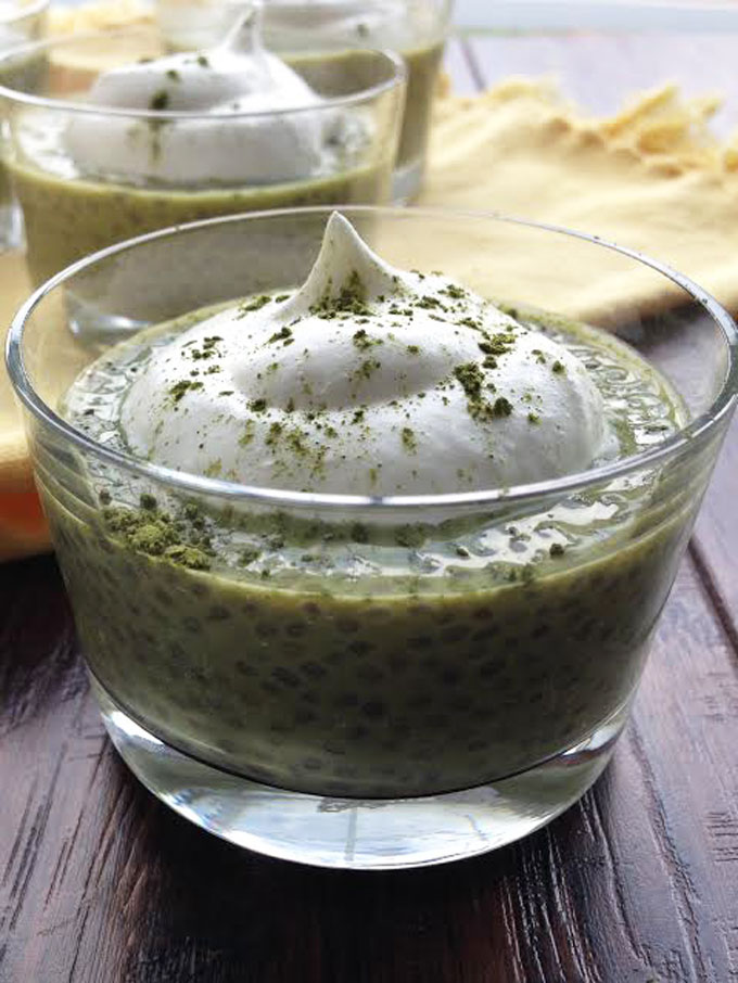 Matcha-Pudding