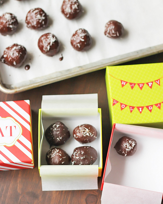 Vegan Dark Chocolate Coconut Candy Bites, Make them to Give or Keep!