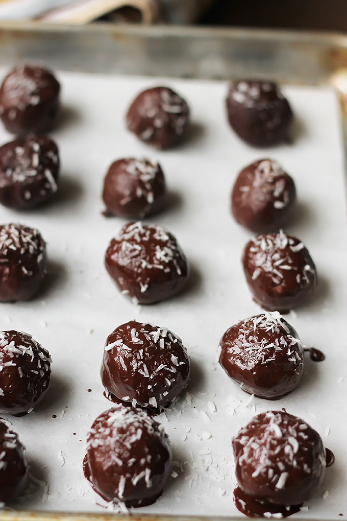 Vegan Dark Chocolate Coconut Candy Bites, Make them to Give or Keep!