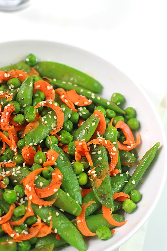 Carrot & sugar snap salad recipe