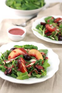 Fruity Spinach & Arugula Salad