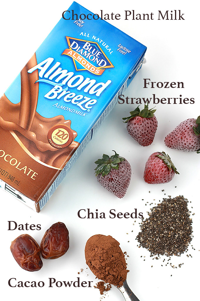 Ingredients-Chocolate-Strawberry-Smoothie