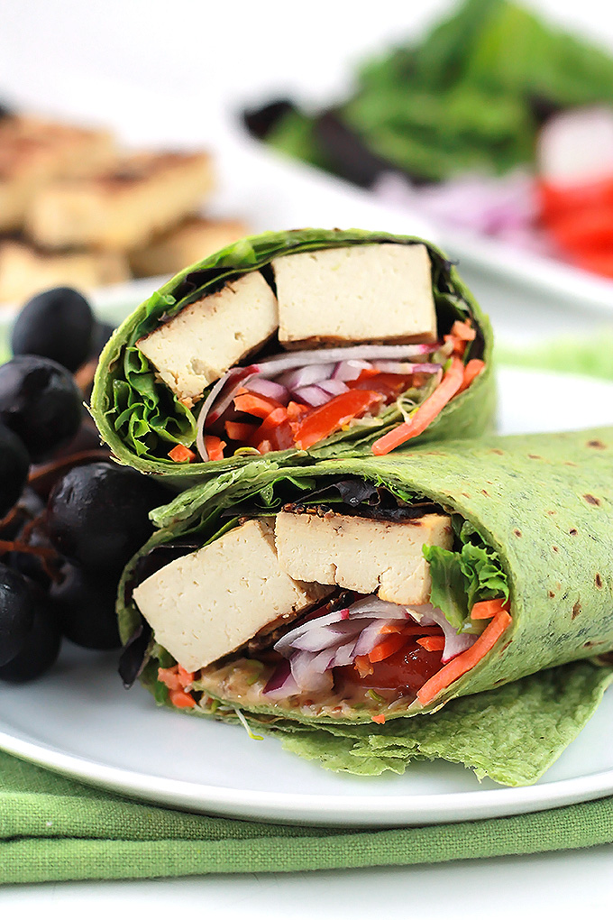 Grilled Tofu Wraps