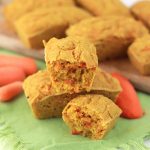 Savory Carrot Muffins, tender, slightly sweet, and simply delicious. A perfect companion to a bowl of soup.