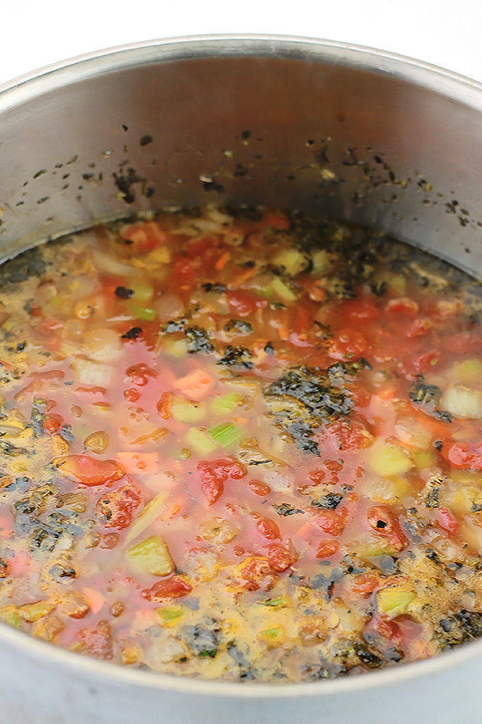 Sweet Potato, lentils, and MorningStar Farms meal starters crumbles make this stew perfect for those cold weather days.