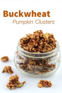 Sweet crispy Buckwheat Pumpkin Clusters a perfect anytime snack.