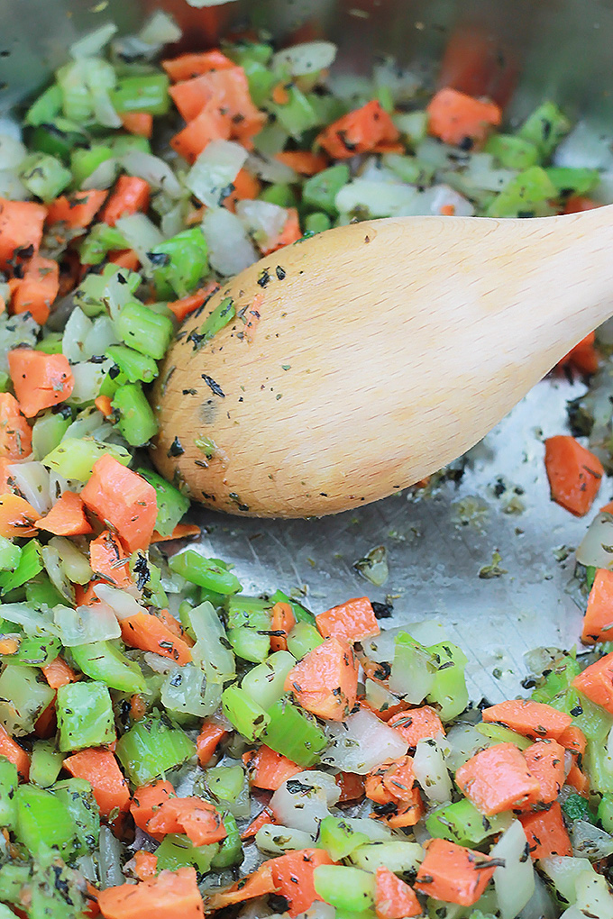 Sweet Potato, lentils, and MorningStar Farms meal starters crumbles make this stew perfect for those cold weather days.