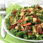 Recharge and power up with this nutrient packed Chopped Kale Salad. It's a perfect stand alone meal or side salad.