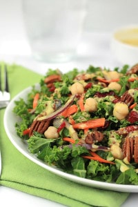 Recharge and power up with this nutrient packed Chopped Kale Salad. It's a perfect stand alone meal or side salad.