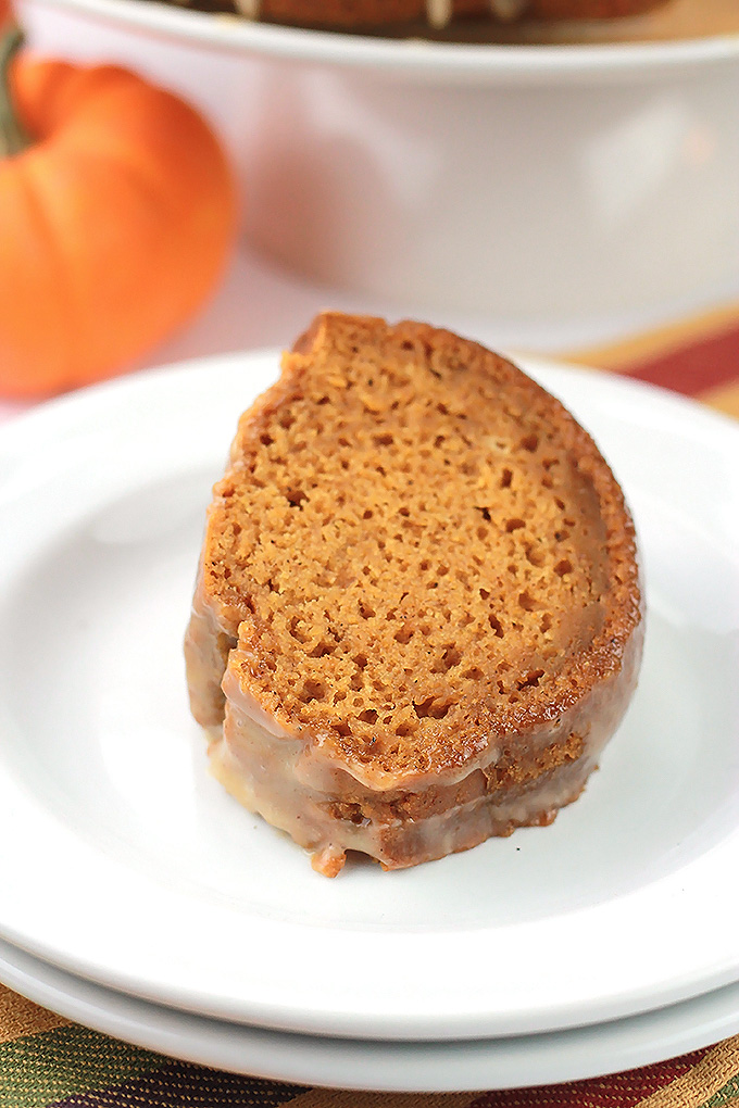 Serve them cake, Pumpkin Cake with Pumpkin Spice Glaze. It's sweet, moist, decadent and oh so easy to make.