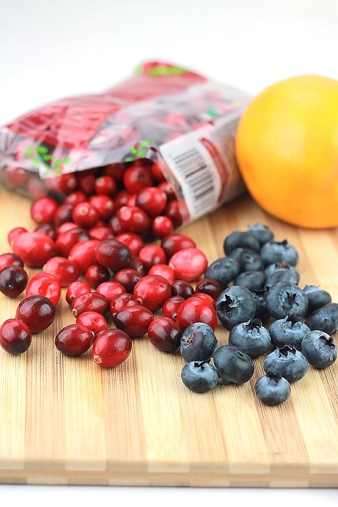 Super simple and delicious, this Slow-Cooked Cran-Blueberry Sauce may just be upgraded from side dish to star dish.