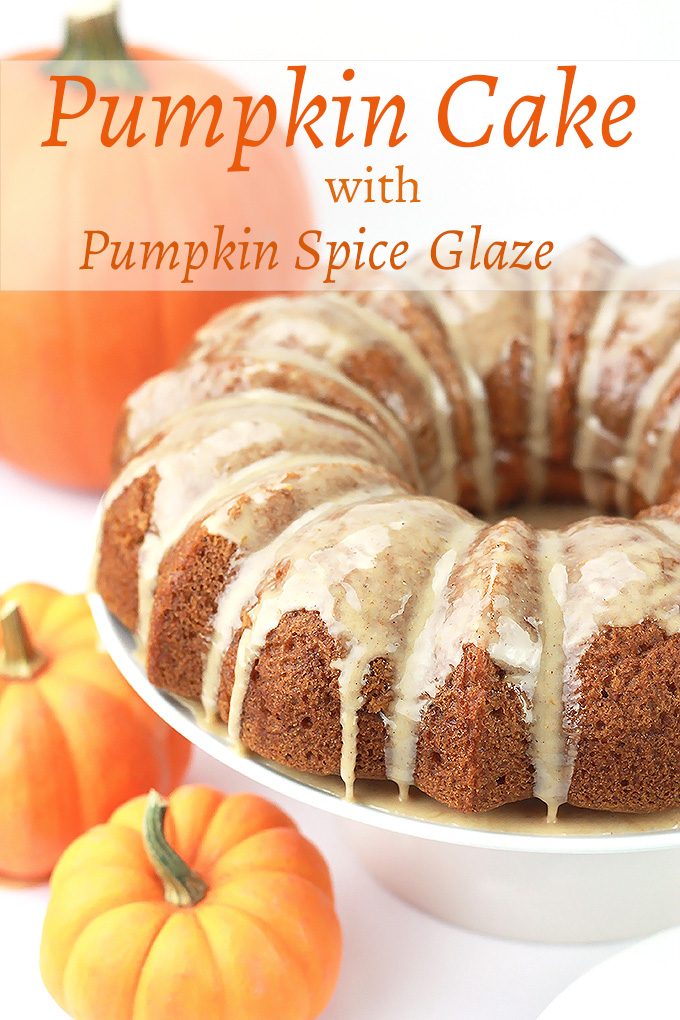 Serve them cake, Pumpkin Cake with Pumpkin Spice Glaze. It's sweet, moist, decadent and oh so easy to make.