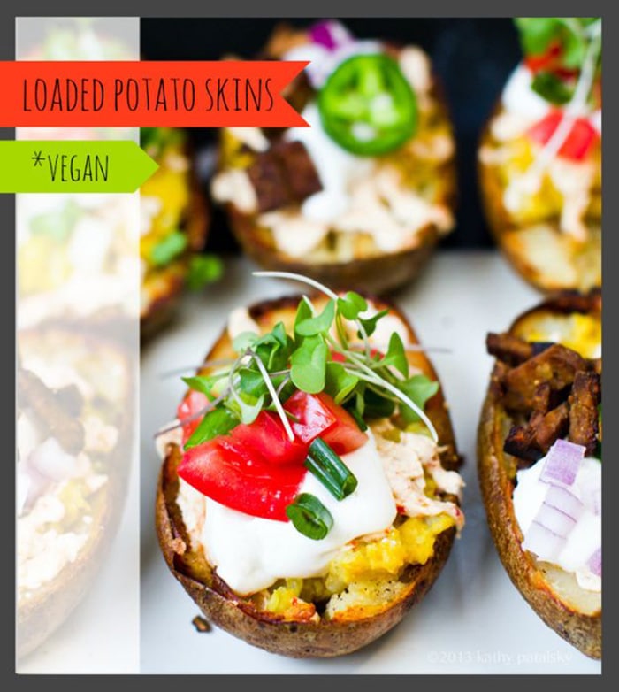 Vegan Potato Skins-Fully Loaded - Healthy Happy Life!
