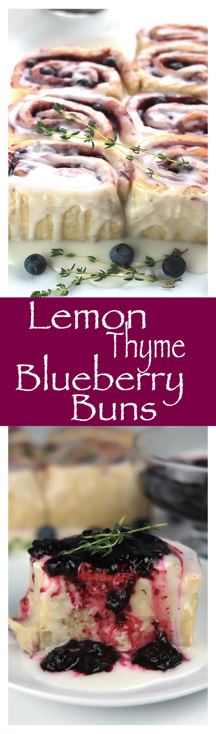 Easy and delicious, Lemon Thyme Blueberry Buns , perfect for a brunch gathering or an afternoon snack with a spot of tea.