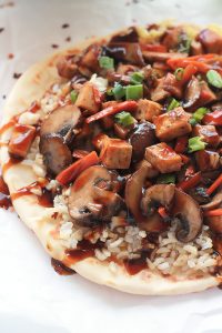 Vegan Teriyaki Tofu Stir Fry, better than any delivery or take-out. The spicy, sweet and bold with flavor teriyaki sauce will have you tossing out all your store bought sauce.