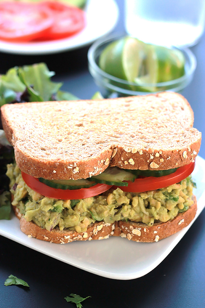 Incredibly delicious, this Chickpea Jalapeño Salad is bold with flavor and sure to satisfy. Serve it in a sandwich or as a topping on a bed of greens.