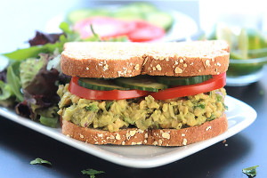 Incredibly delicious, this Chickpea Jalapeño Salad is bold with flavor and sure to satisfy. Serve it in a sandwich or as a topping on a bed of greens.