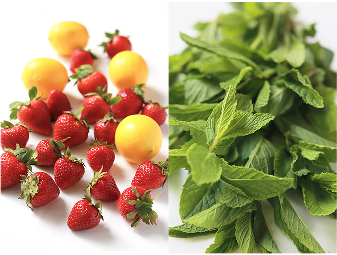 No-Cook Strawberry Mint Chia Jam-filled with flavors of lemon and mint. Takes only minutes to make and no stove required.