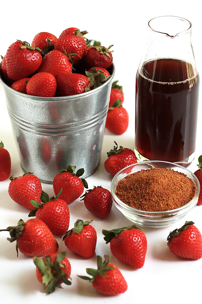 Sparkling Strawberry Shrub - Sweet, tart and delicious combination of strawberries, turbinado sugar and apple cider vinegar. If you like fermented drinks like Kombucha you're going to love Shrubs.