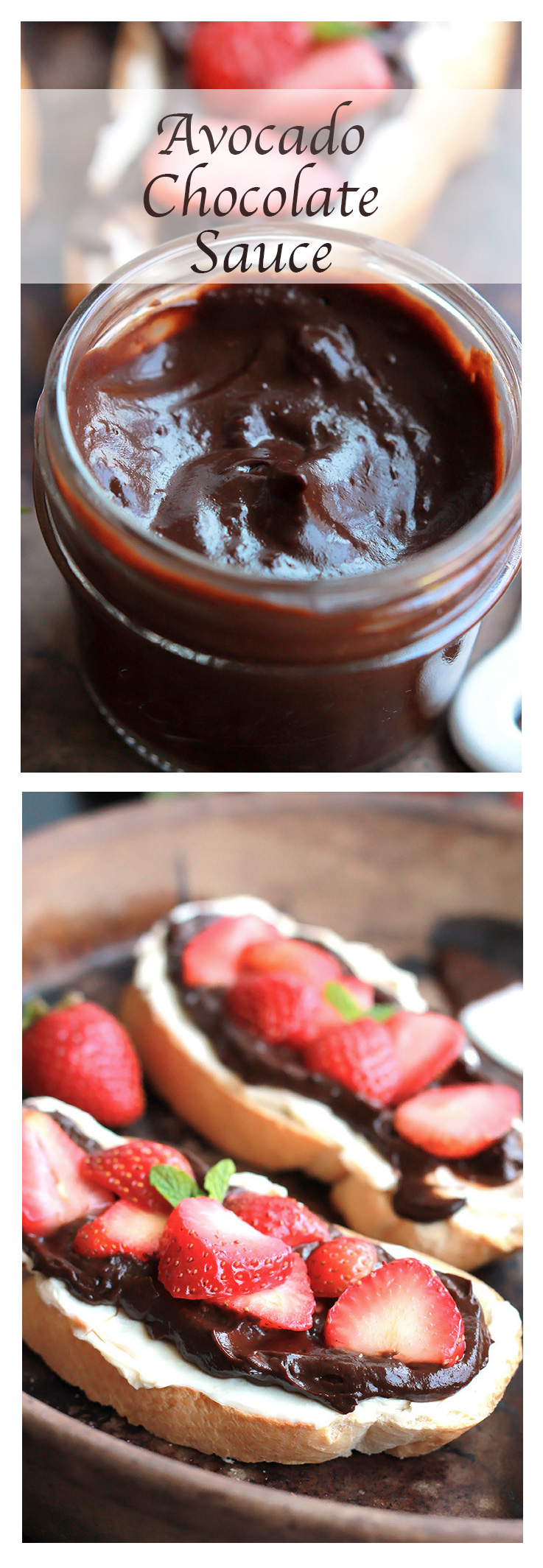 Avocado and Chocolate - Make your own smooth, creamy and decadent chocolate spread in just minutes. If you don't tell, no one will ever know that it's a mix of avocado and cocoa powder. It's simply delicious, Avocado Chocolate Sauce.