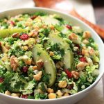 Shaved brussels sprouts thinly sliced pear with a mix of parsley. This simple Pear-Brussels Sprout Salad is fresh, crisp and full of flavor, perfect for warm Spring days.