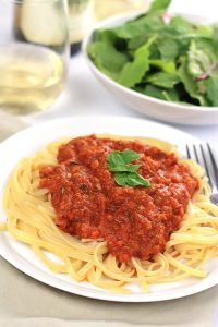 Thick, rich and full of flavor, this Fire Roasted 20-Minute Pasta Sauce will have you giving up your store purchased sauce. Serve it with your favorite pasta, or use it as a pizza sauce.