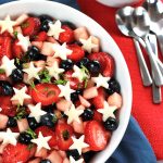 Sweet juicy strawberries, plump blueberries, and crisp jicama, together they make the perfect patriotic salad. This Strawberry, Blueberry, Jicama Salad is easy and deliciously healthy.