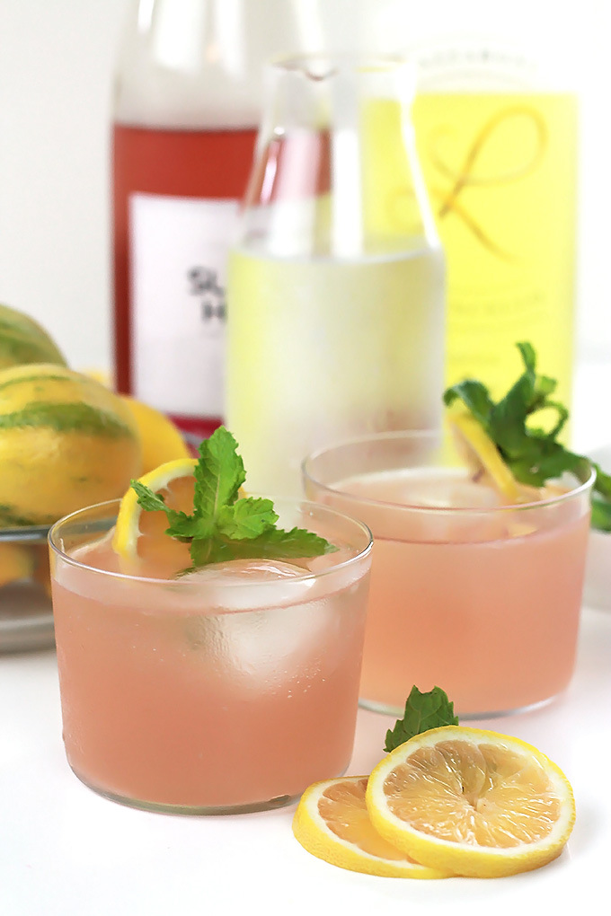 Pink Moscato Limoncello Spritzer » The Whole Serving