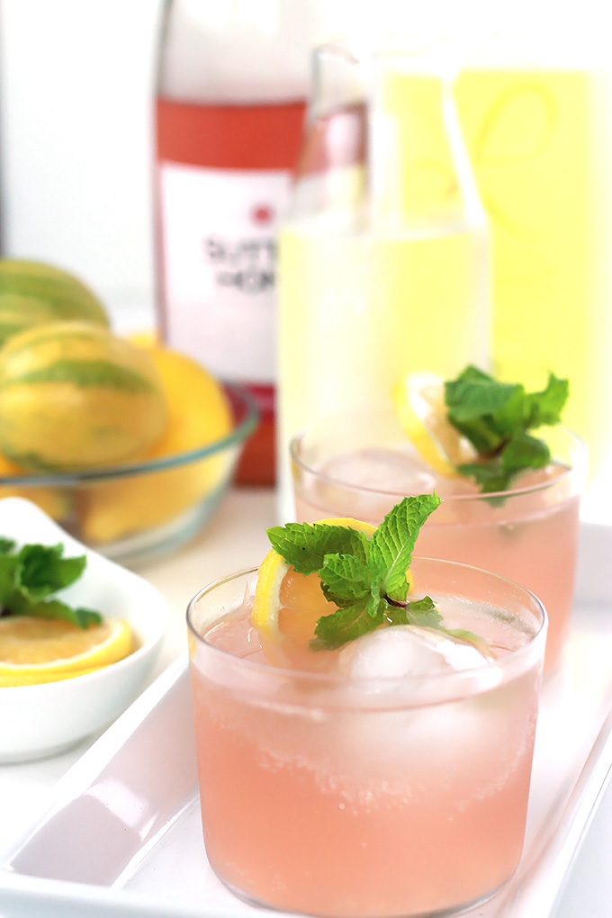 Clean, crisp and refreshing, this Pink Moscato Limoncello Spritzer is perfect for hot summer evenings relaxing with friends.