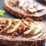 Think Cinnamon toast, but with almond butter, apple slices a touch of sweetness from an almond date crumble and a final drizzle of agave. Almond Butter Apple Cinnamon Toast is my twist on an old after-school favorite.