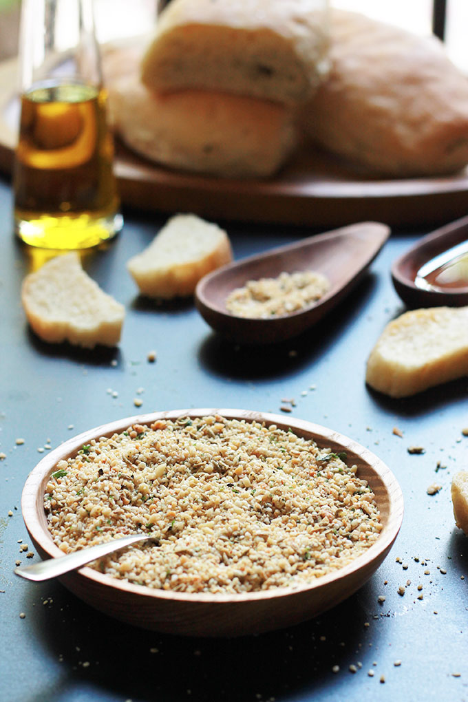 A delicious, aromatic blend of nuts, seeds and spices. Perfect for snacking or cooking. I served my Dukkah recipe with my Homemade Herb Bread as a bread dip.