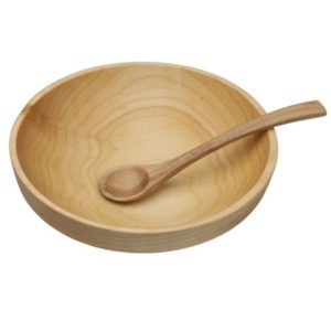 Wood Bowl and Spoon