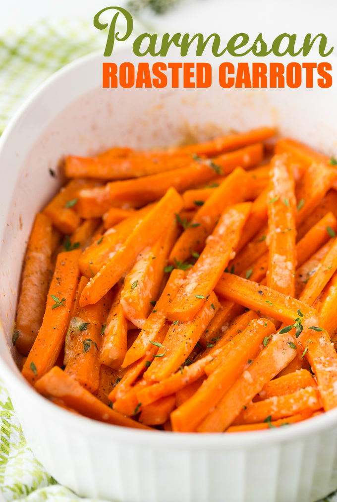 Happy Friday, I've got a delicious carrot recipe for you and our Pretty Pintastic Party #128. This week I am loving this Parmesan Roasted Carrot recipe from Simply Stacie, this one will be on my