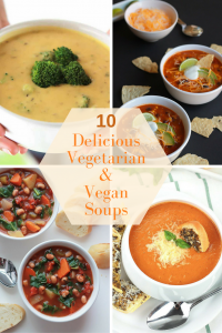 Whether you like it hearty or smooth and creamy these 10 Delicious Vegetarian and Vegan Soups are the prefect fix for warming you when you are chilled to the bone.