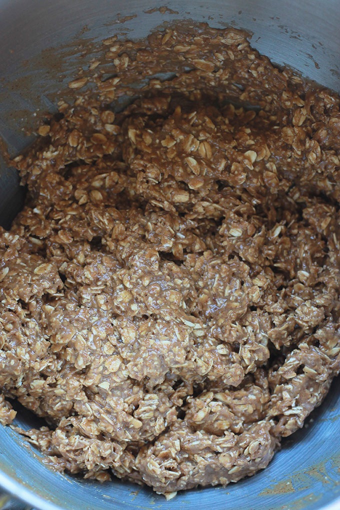 Hearty, wholesome, not overly sweet Nut Butter Oatmeal Cookies drizzled with Chocolate, oh-so-delicious!