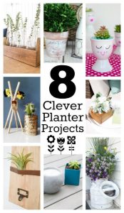 Welcome to Pretty Pintastic Party #158 & 8 Clever Planter Projects, my favorite from last week's party.