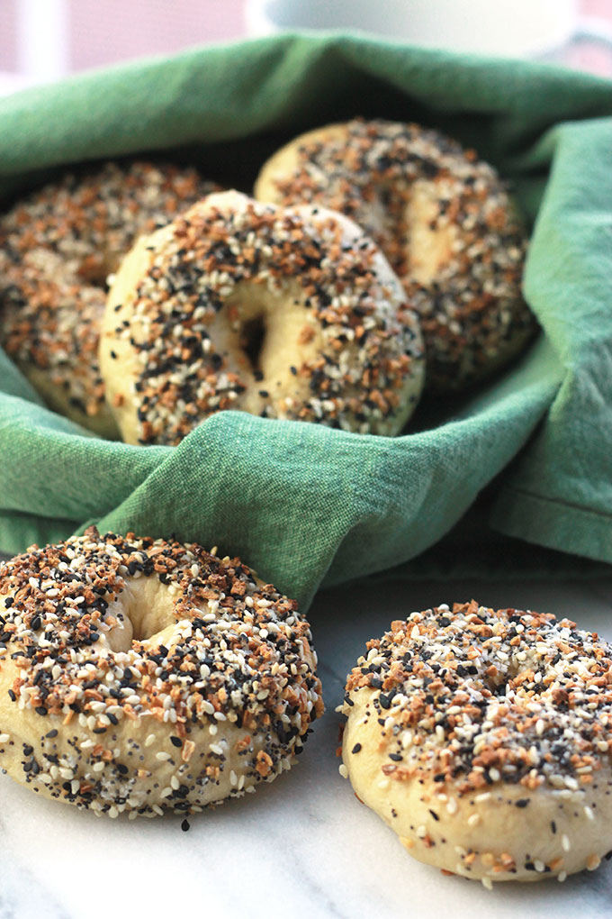 How to Make Homemade Everything Bagels - Making bagels is a boil and bake process that's simple and easy. These bagels are crisp on the outside, tender on the inside, and so delicious.