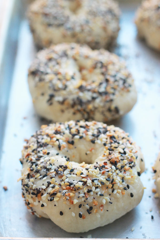 How to Make Homemade Everything Bagels - Making bagels is a boil and bake process that's simple and easy. These bagels are crisp on the outside, tender on the inside, and so delicious.