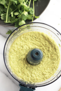 This quick and easy Cilantro Jalapeno Hummus is a wonderful combination of flavors. A take off the traditional hummus recipe, but spiced-up a bit.