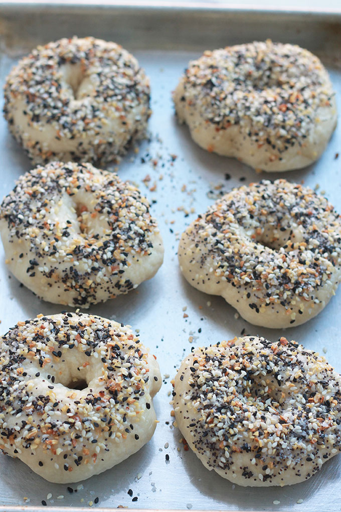 How to Make Homemade Everything Bagels - Making bagels is a boil and bake process that's simple and easy. These bagels are crisp on the outside, tender on the inside, and so delicious.