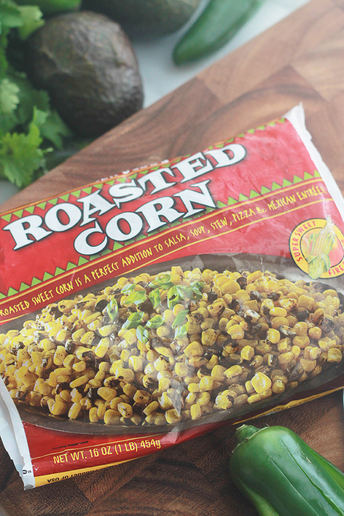 Bag of Trader Joe's roasted corn