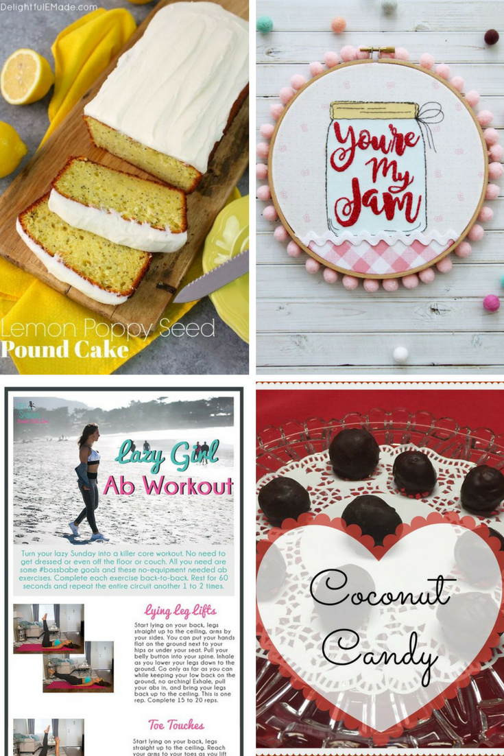 Welcome to Pretty Pintastic Party #196 & the Weekly Features. I hope you had a sweet Valentine's Day and you're ready for the party. Our features this week are DIY recipes, craft, and a Lazy Girls Ab workout to help burn off the Valentine sweets.