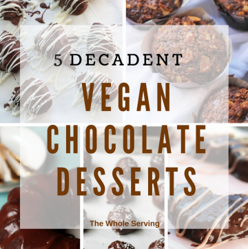 Valentine's Day is this Wednesday, time for some pretty sweets. Spoil your loved ones with one or all of these 5 decadent chocolate vegan desserts. They're easy and will make the day extra delicious!