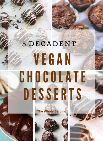 Valentine's Day is this Wednesday, time for some pretty sweets. Spoil your loved ones with one or all of these 5 decadent chocolate vegan desserts. They're easy and will make the day extra delicious!